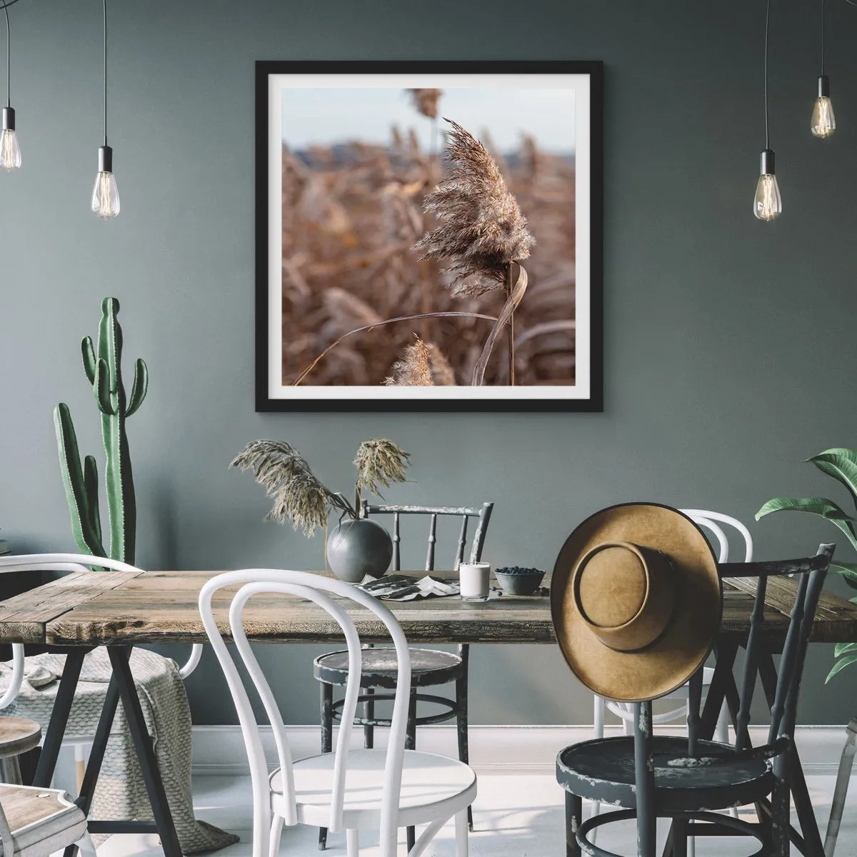 Poszter fehér keretben - Ideje elrepülni a széllel - 60x60 cm