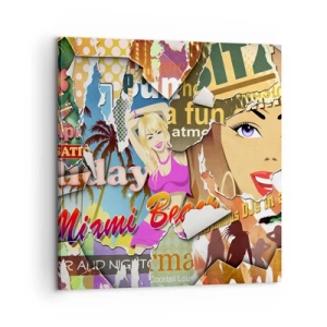 Vászonkép - Nyári visszaemlékezések - 60x60 cm