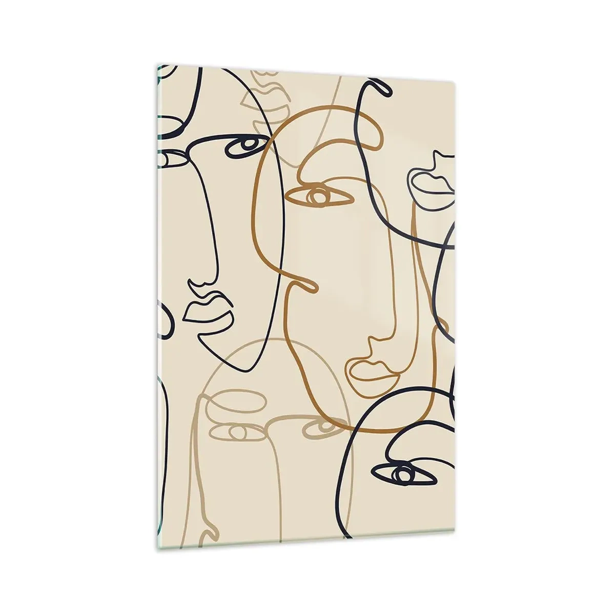 Üveg kép - Többszörös portré - 80x120 cm