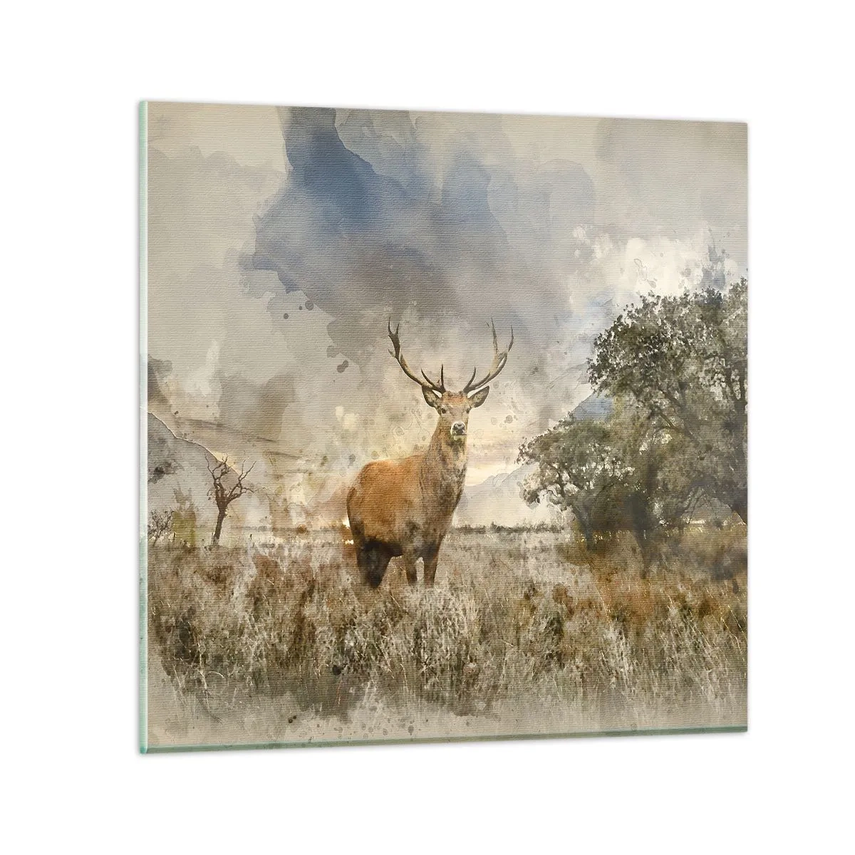 Üveg kép - Becsület – erő – méltóság - 30x30 cm