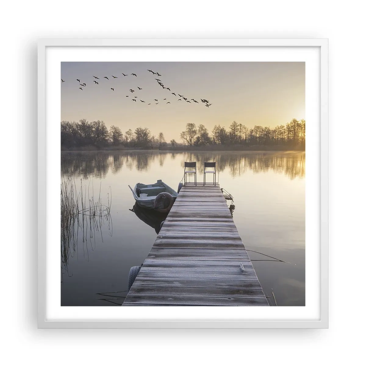 Poszter fekete keretben - Egy kis idő múlva visszajövök - 60x60 cm