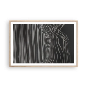 Poszter világos tölgy keretben - Ritmus és akcentus - 91x61 cm