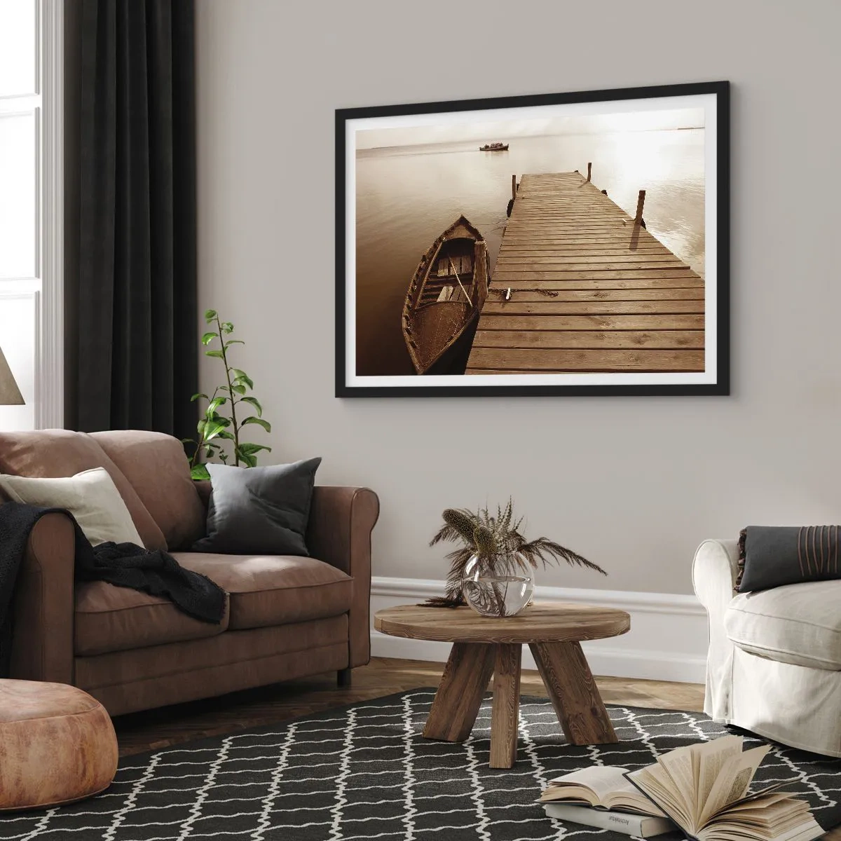 Poszter fehér keretben - Nagy béke - 50x40 cm