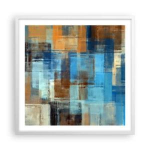 Poszter fekete keretben - A kék fátyolon keresztül - 60x60 cm