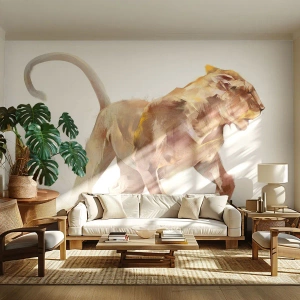 Fotótapéta Premium Canvas - Vad kegyelem - Állatok, Oroszlán, Absztrakció - 100x70 cm