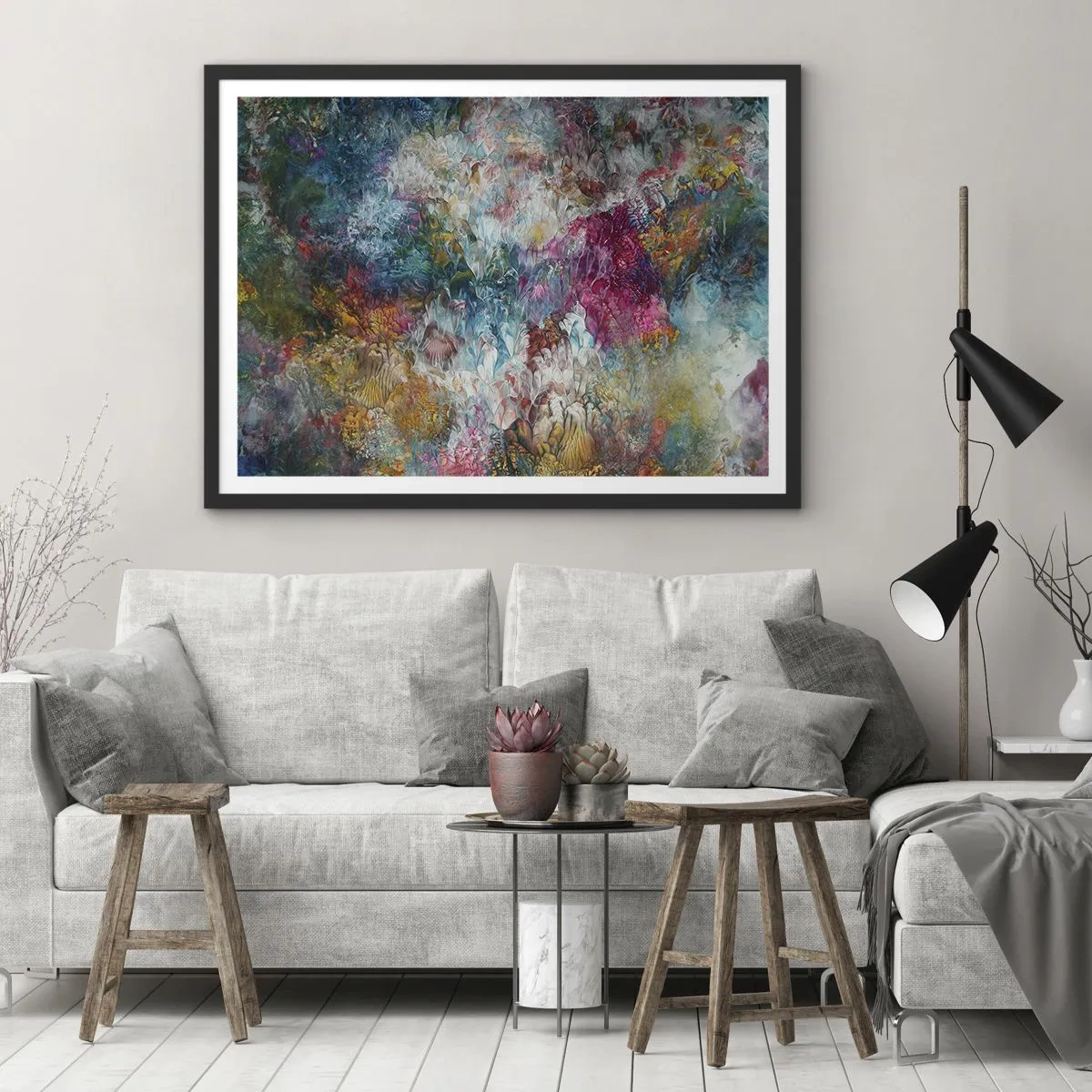 Poszter fehér keretben - Teljes virágzásban - 91x61 cm