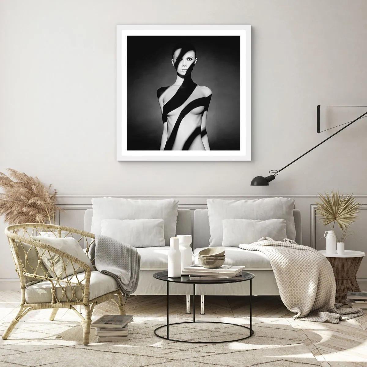 Poszter fekete keretben - Fényben és árnyékban - 60x60 cm