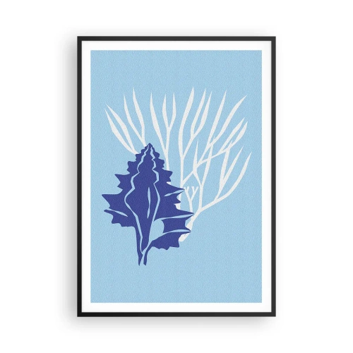 Poszter fehér keretben - Lombos formák - 70x100 cm