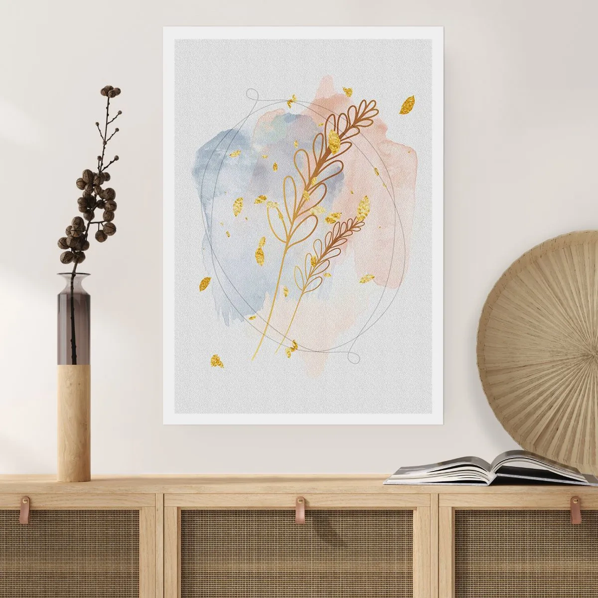 Poszter - Aranyszínű fuvallat - 50x70 cm