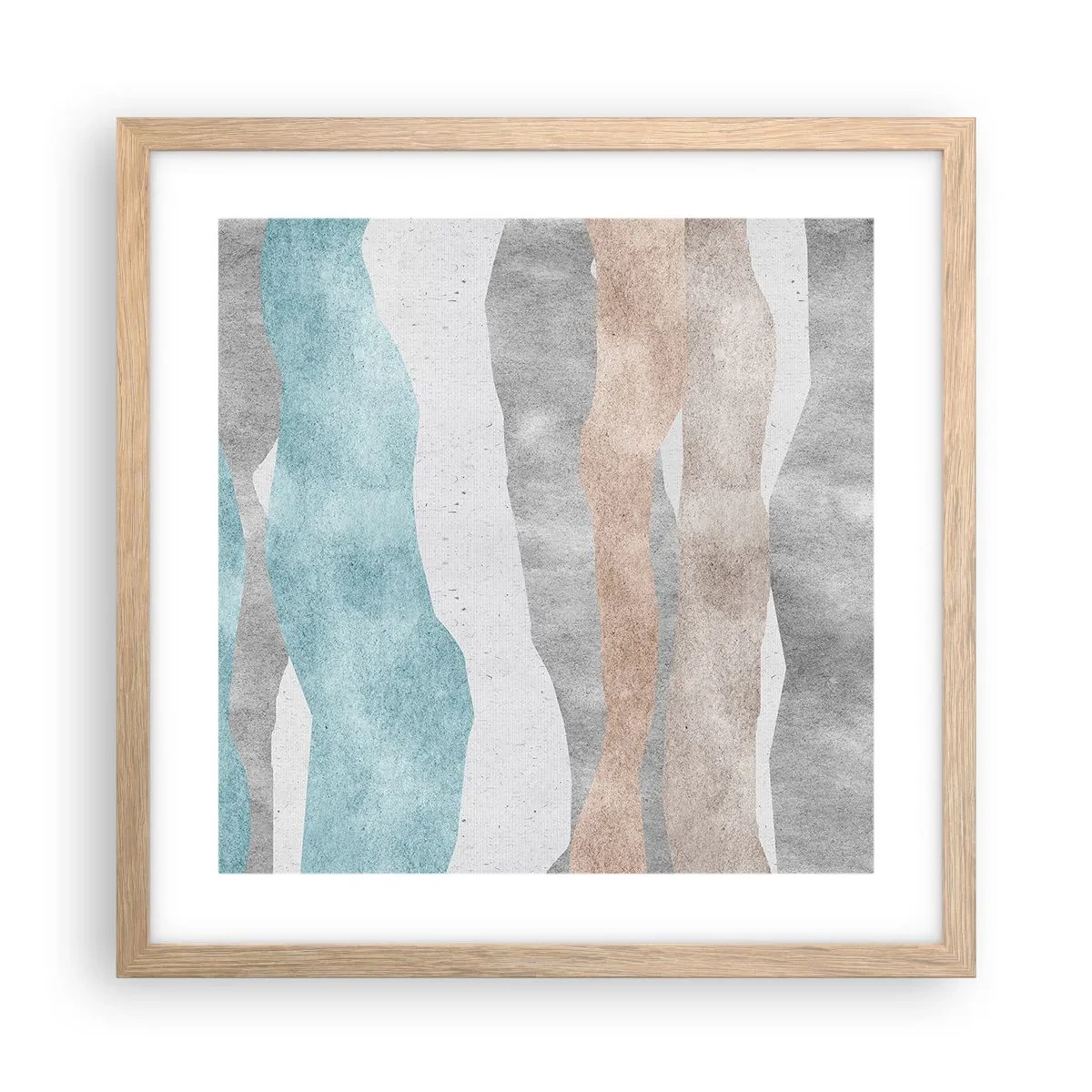 Poszter világos tölgy keretben - A meghittség tanulmánya - 40x40 cm