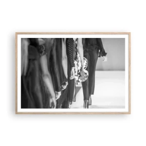 Poszter világos tölgy keretben - Stílusos felvonulás - 100x70 cm