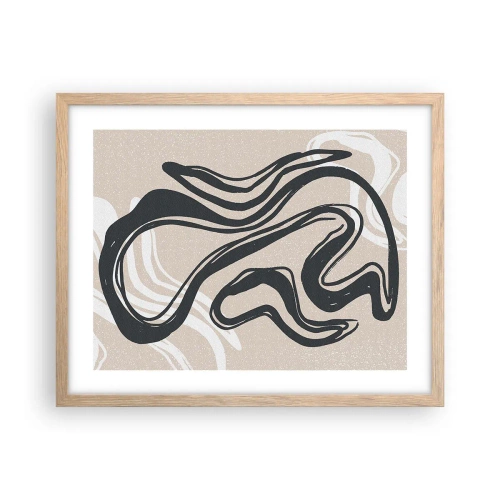 Poszter világos tölgy keretben - Megsokszorozott kifejezés - 50x40 cm