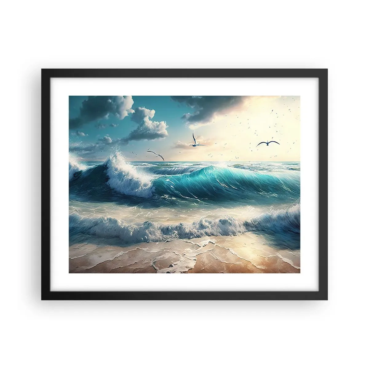 Poszter fehér keretben - Zaj csak neked - 50x40 cm