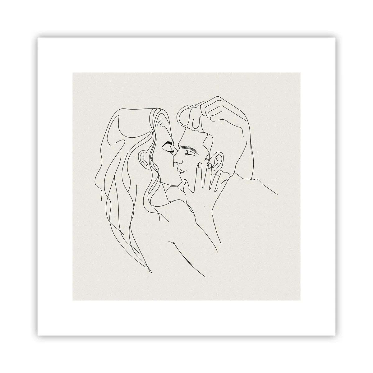 Poszter - Összegabalyodva az érzésben - 30x30 cm