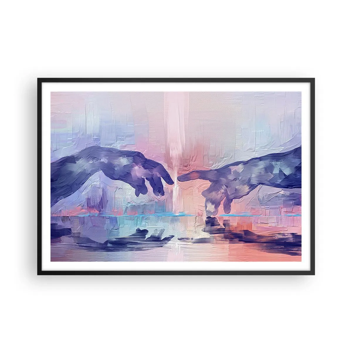 Poszter fehér keretben - Az élet isteni szikrája - 100x70 cm