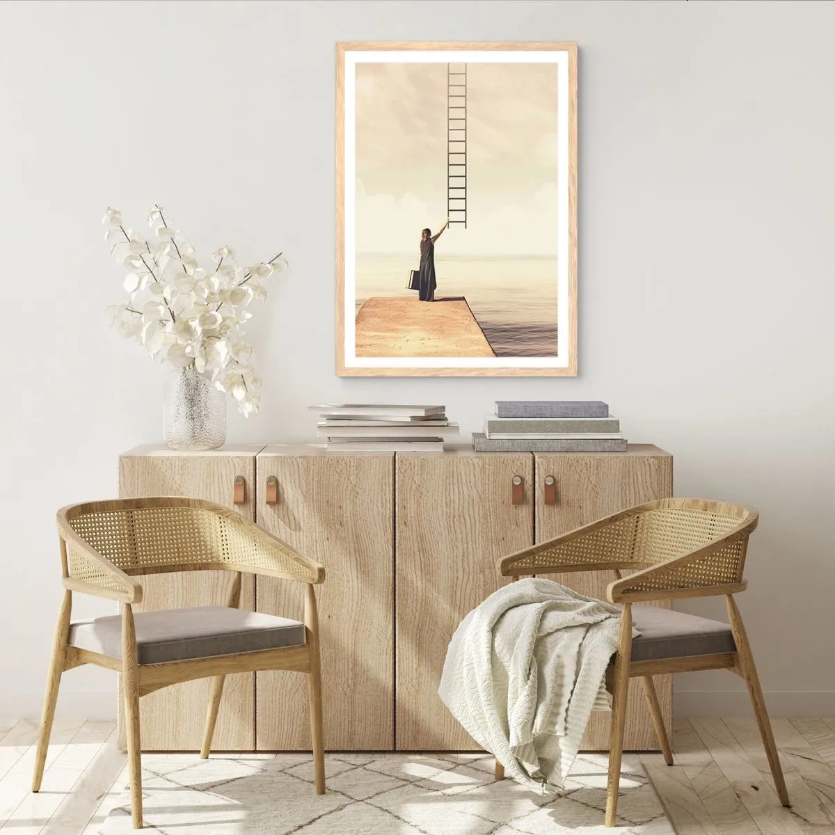 Poszter világos tölgy keretben - Varázslatos utazás - 70x100 cm