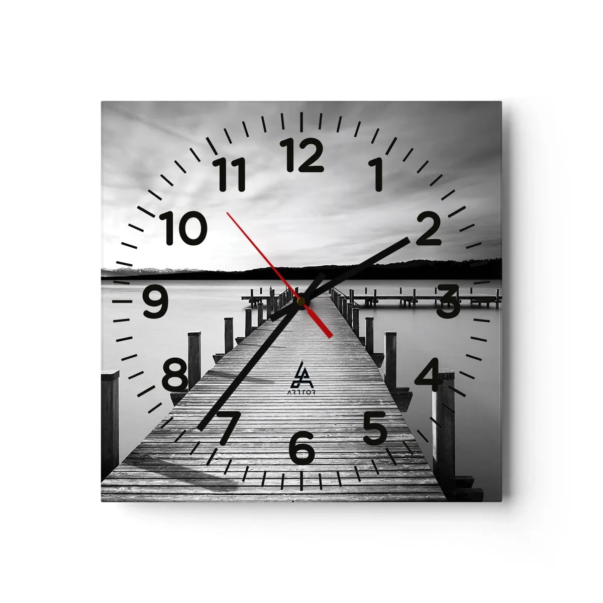 Falióra, Óra - A víznyelőnél - békében - 40x40 cm