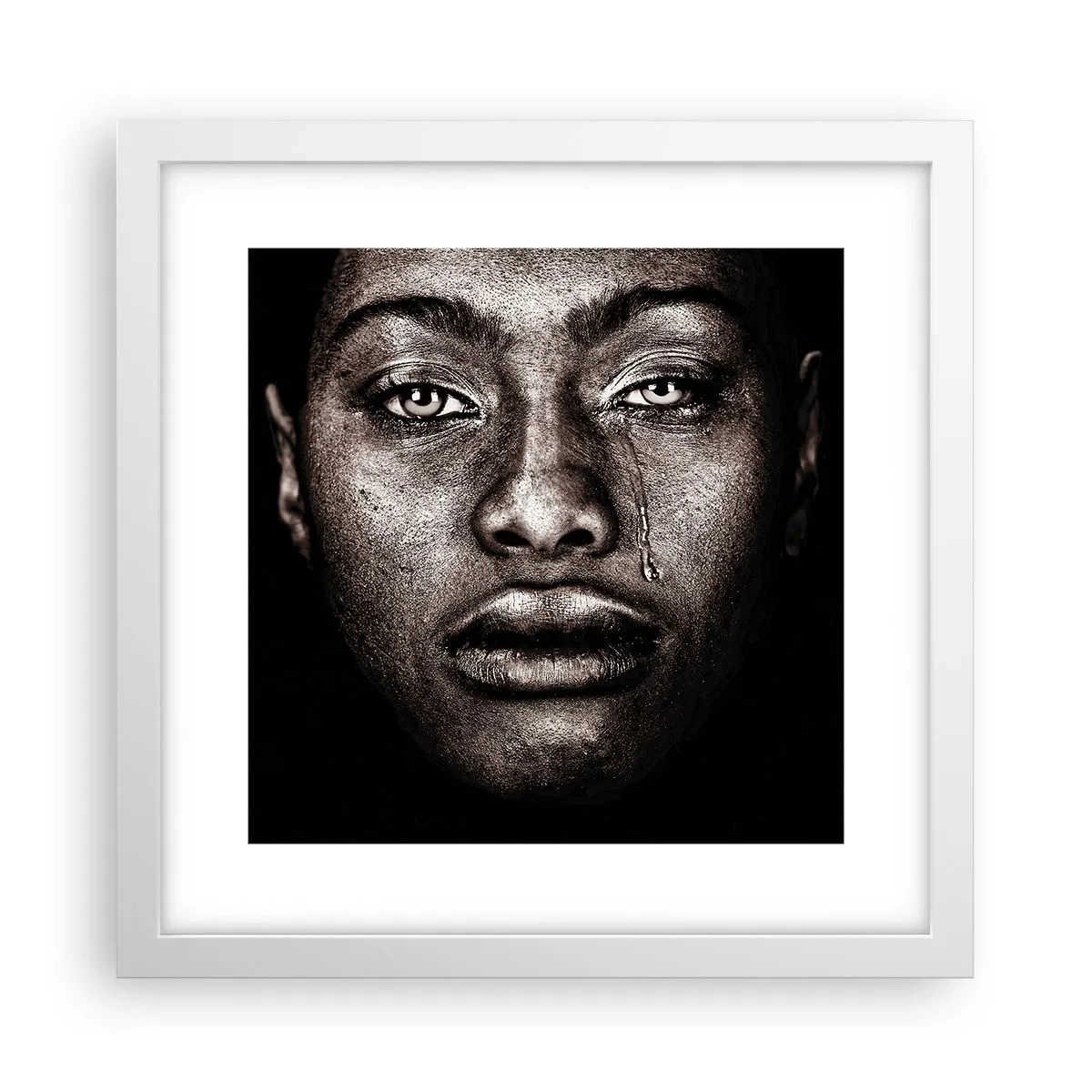 Poszter fekete keretben - Egy könnycsepp - 30x30 cm