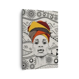 Vászonkép - Afrikai portré - 80x120 cm