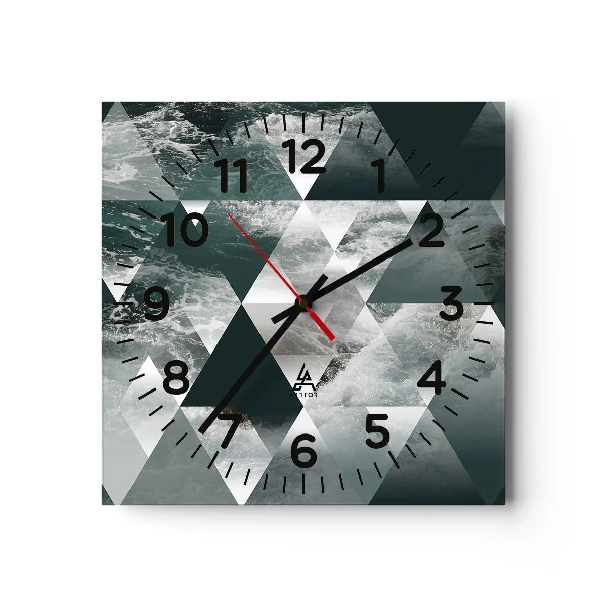 Falióra, Óra - Kristály perspektíva - 30x30 cm