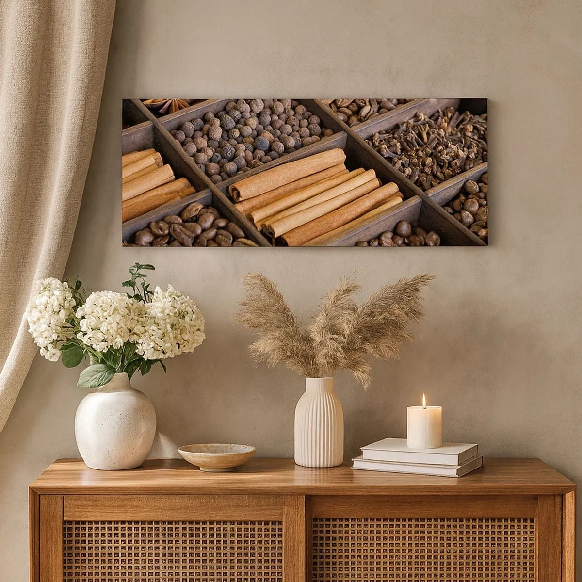 Vászonkép - Az aromák kincsesbányája - 100x40 cm