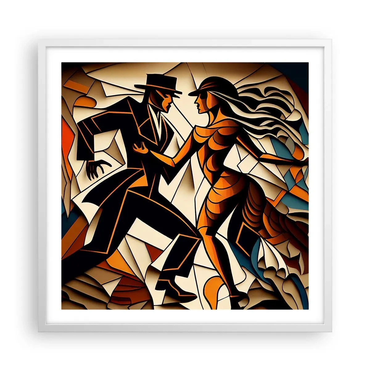 Poszter fekete keretben - Szenvedély és hév tánca - 60x60 cm