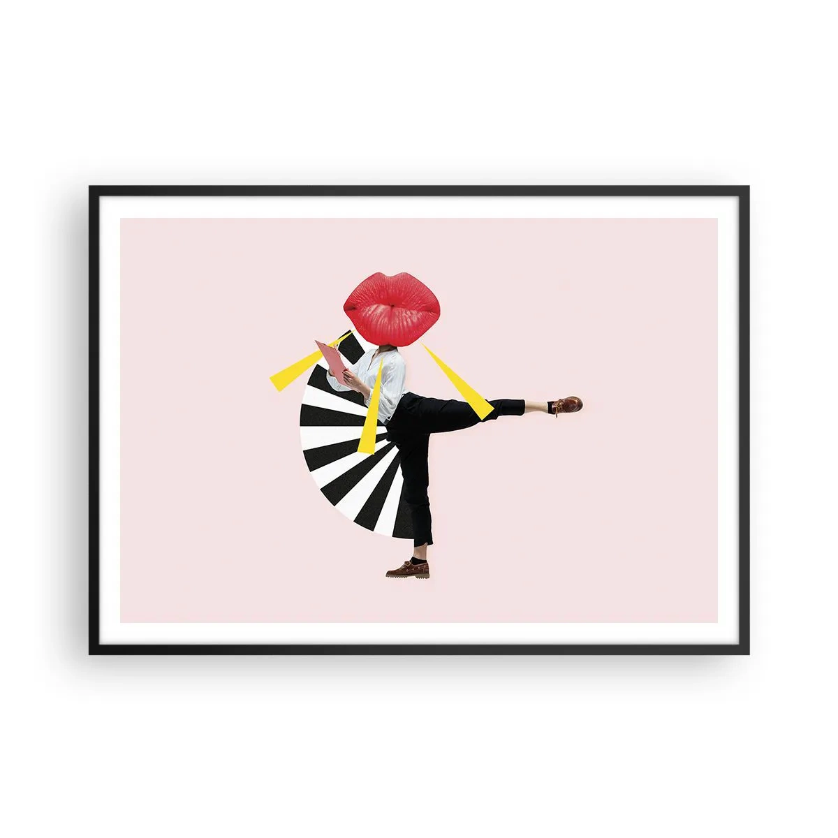Poszter fehér keretben - Szürreális pop art - 100x70 cm