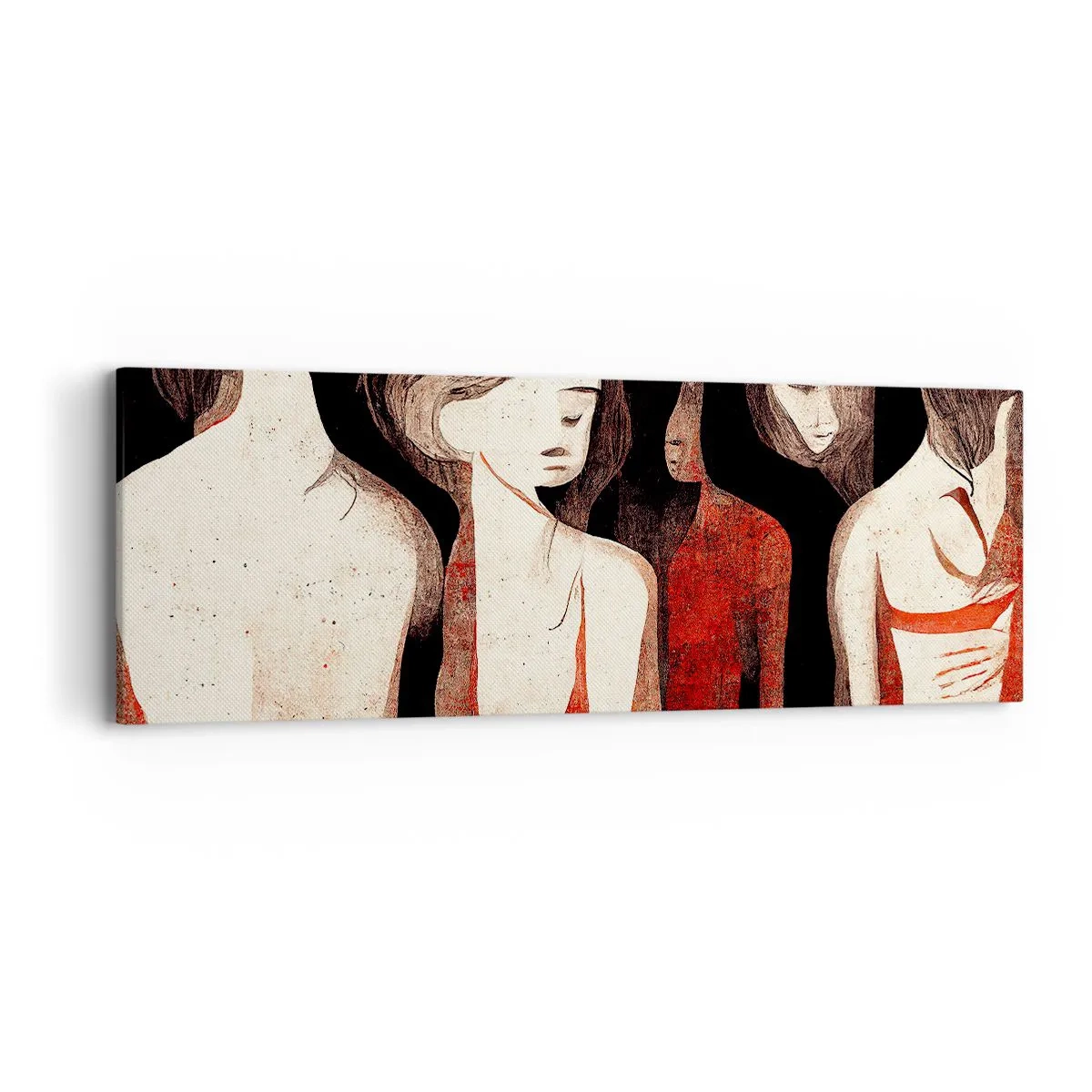 Vászonkép - A sötétség madonnái - 90x30 cm