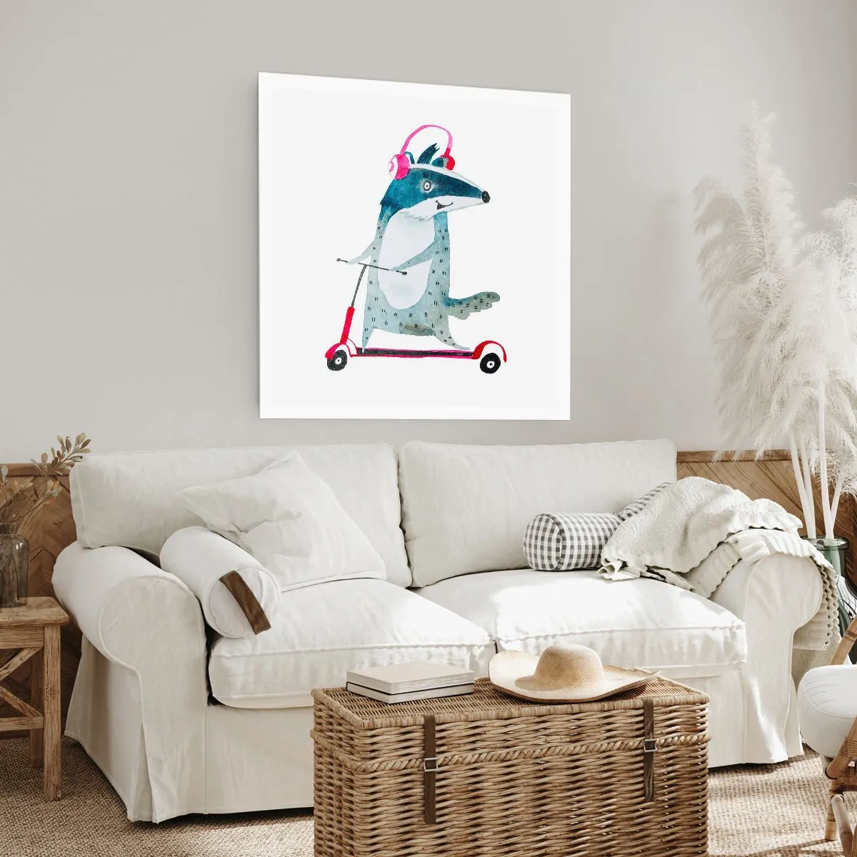 Poszter - Borzas örömök - 40x40 cm