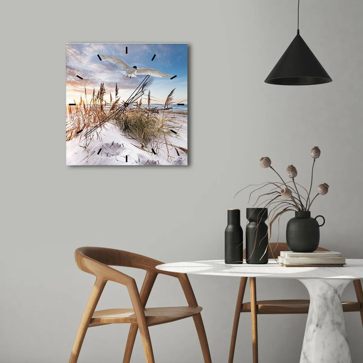 Falióra, Óra - A tengeri szél - 40x40 cm