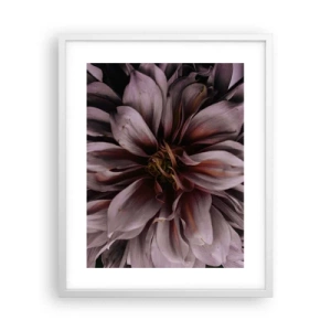 Poszter fekete keretben - Virágos szív - 40x50 cm