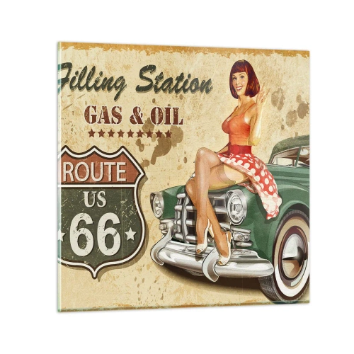 Üveg kép - A csodálatos 40-es évek. - 30x30 cm