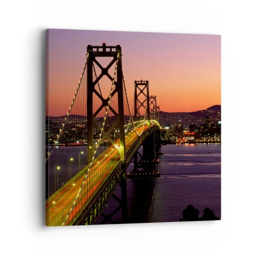 Vászonkép - Este a lilában - 40x40 cm