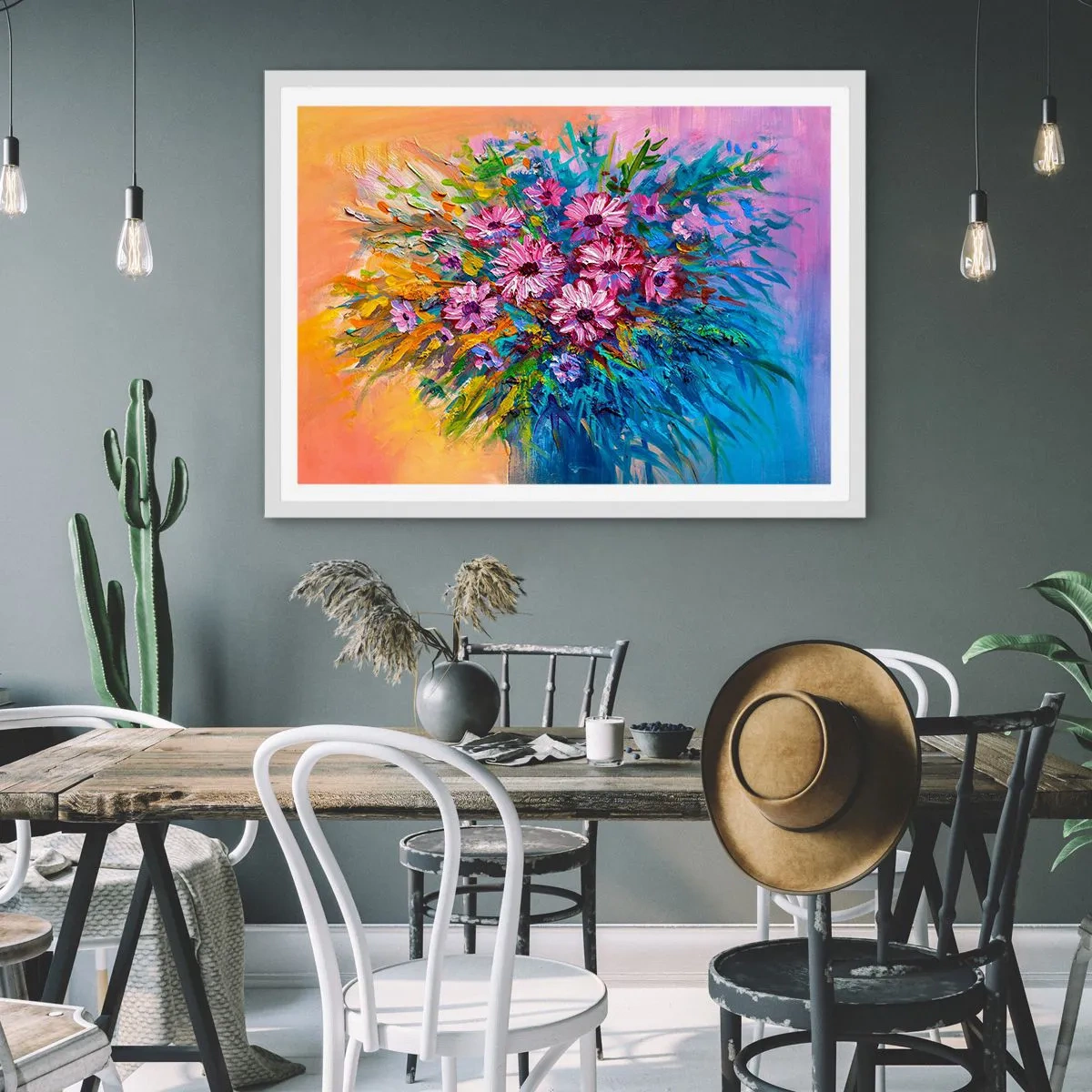 Poszter fekete keretben - Életenergia - 50x40 cm