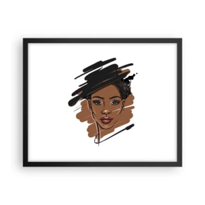 Poszter fehér keretben - Édes, mint a csokoládé - 50x40 cm
