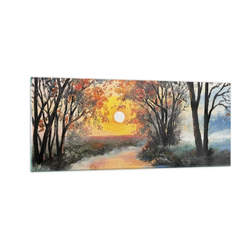Üveg kép - Őszi hangulat - 100x40 cm