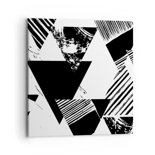 Vászonkép - Háromszögek esője - 70x70 cm