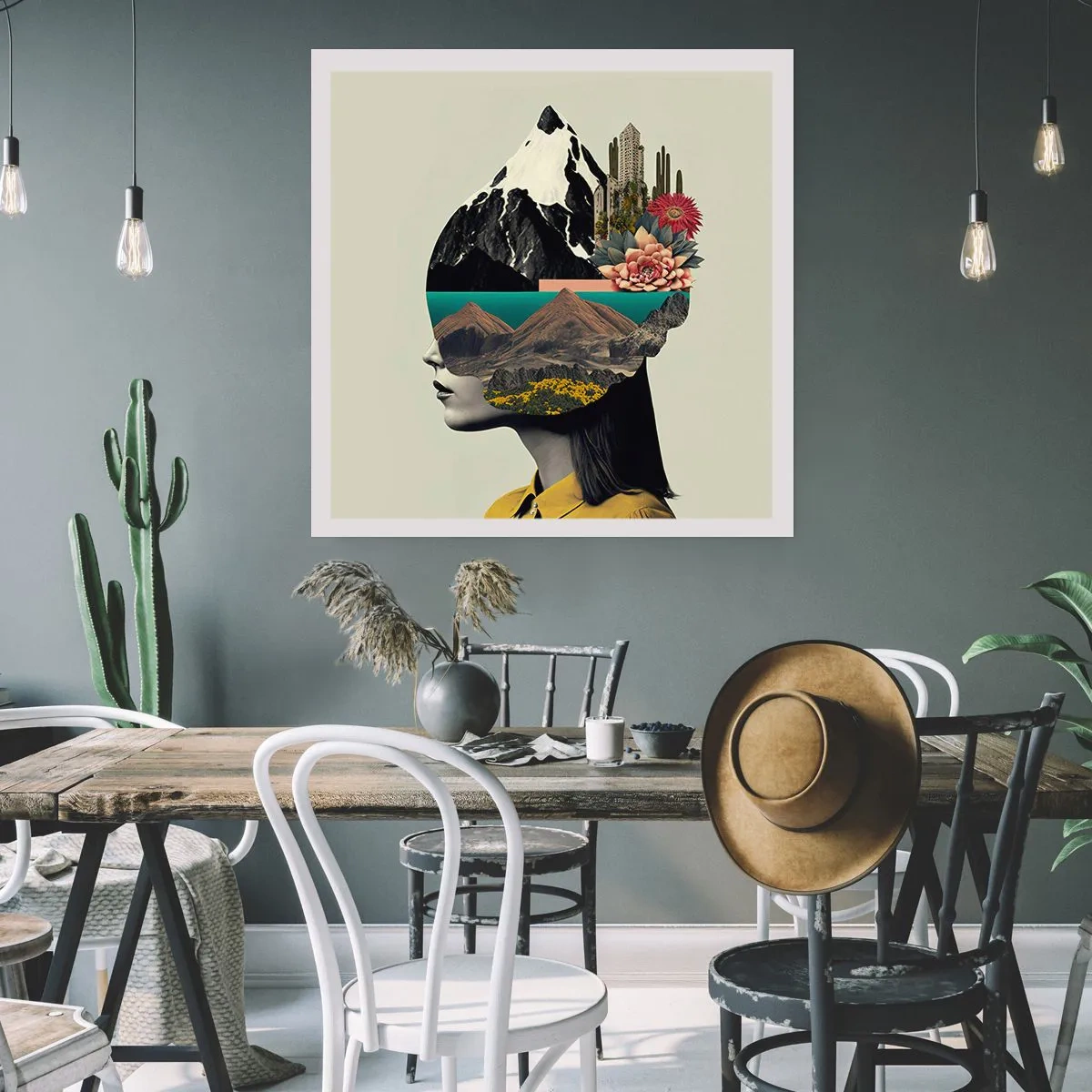 Poszter - Nő - mindig rejtély - 60x60 cm