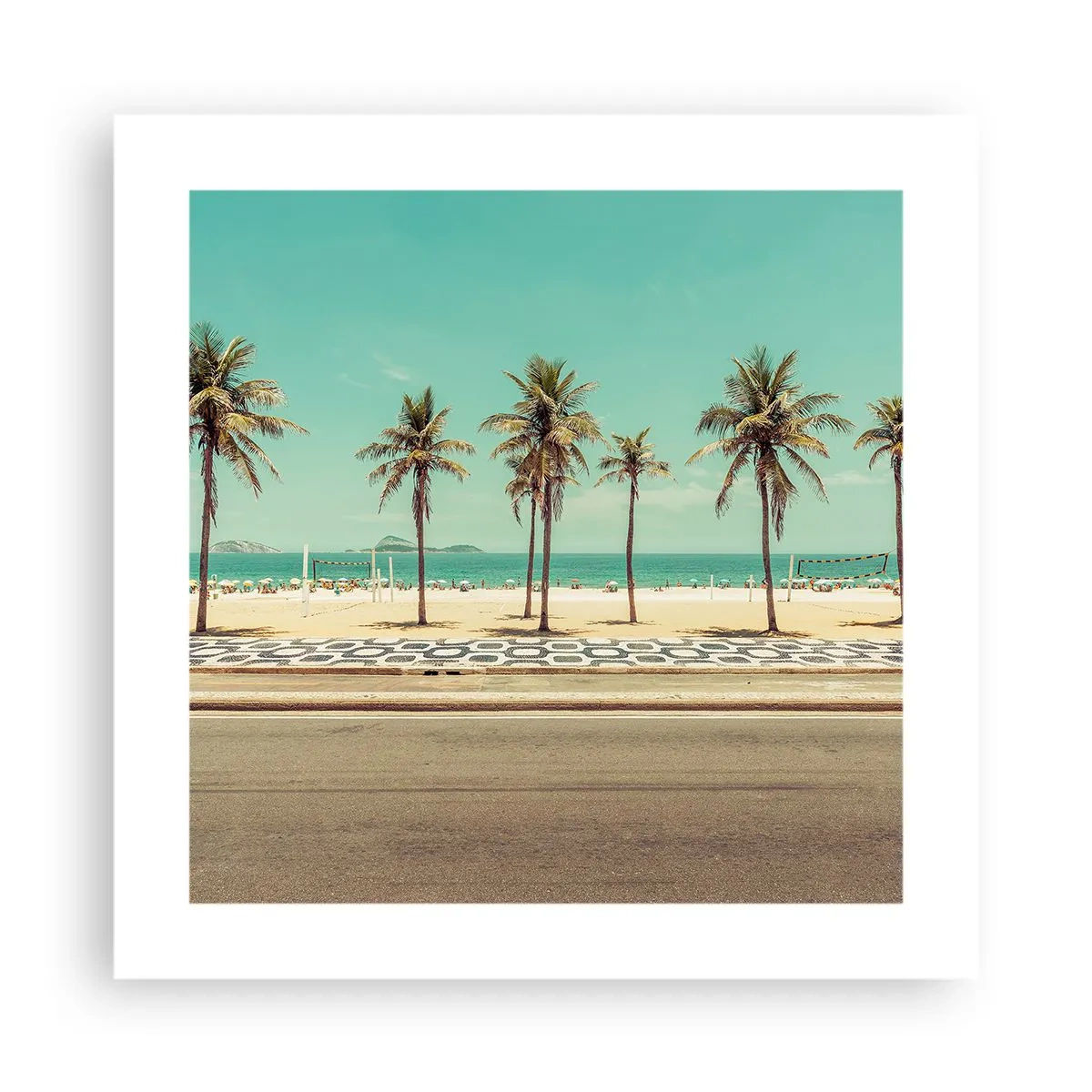 Poszter - A tengerparton - 40x40 cm