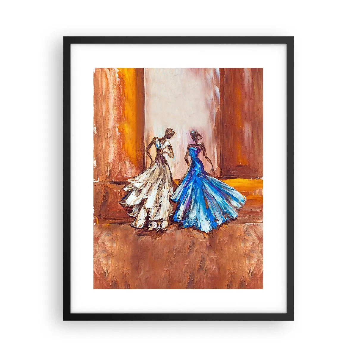 Poszter fehér keretben - Hálás páros - 40x50 cm