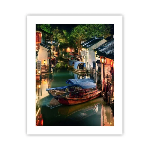 Poszter - Este egy kínai utcán - 40x50 cm