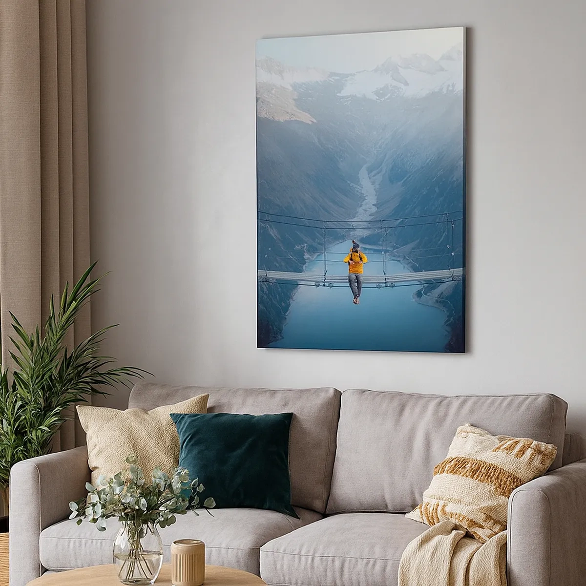 Vászonkép - Elragadtatott a felfüggesztésben - 50x70 cm