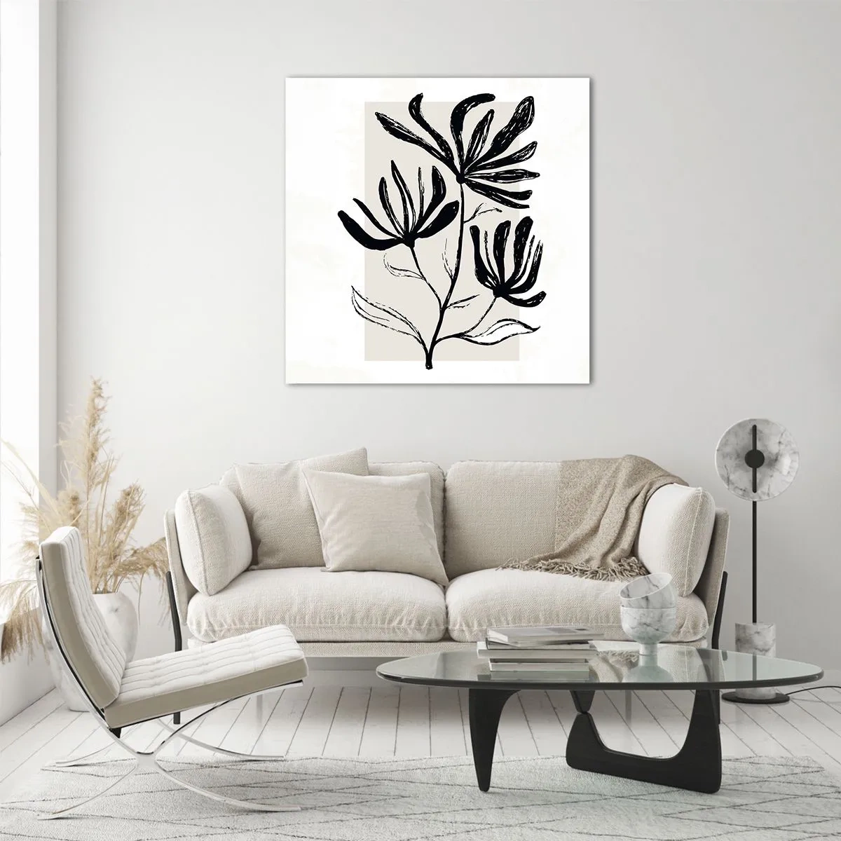 Üveg kép - Vázlat egy herbáriumhoz - 50x50 cm