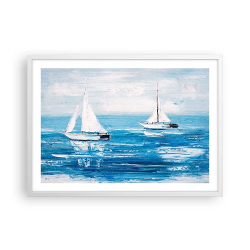 Poszter fekete keretben - Egy barátoddal az oldaladon - 70x50 cm