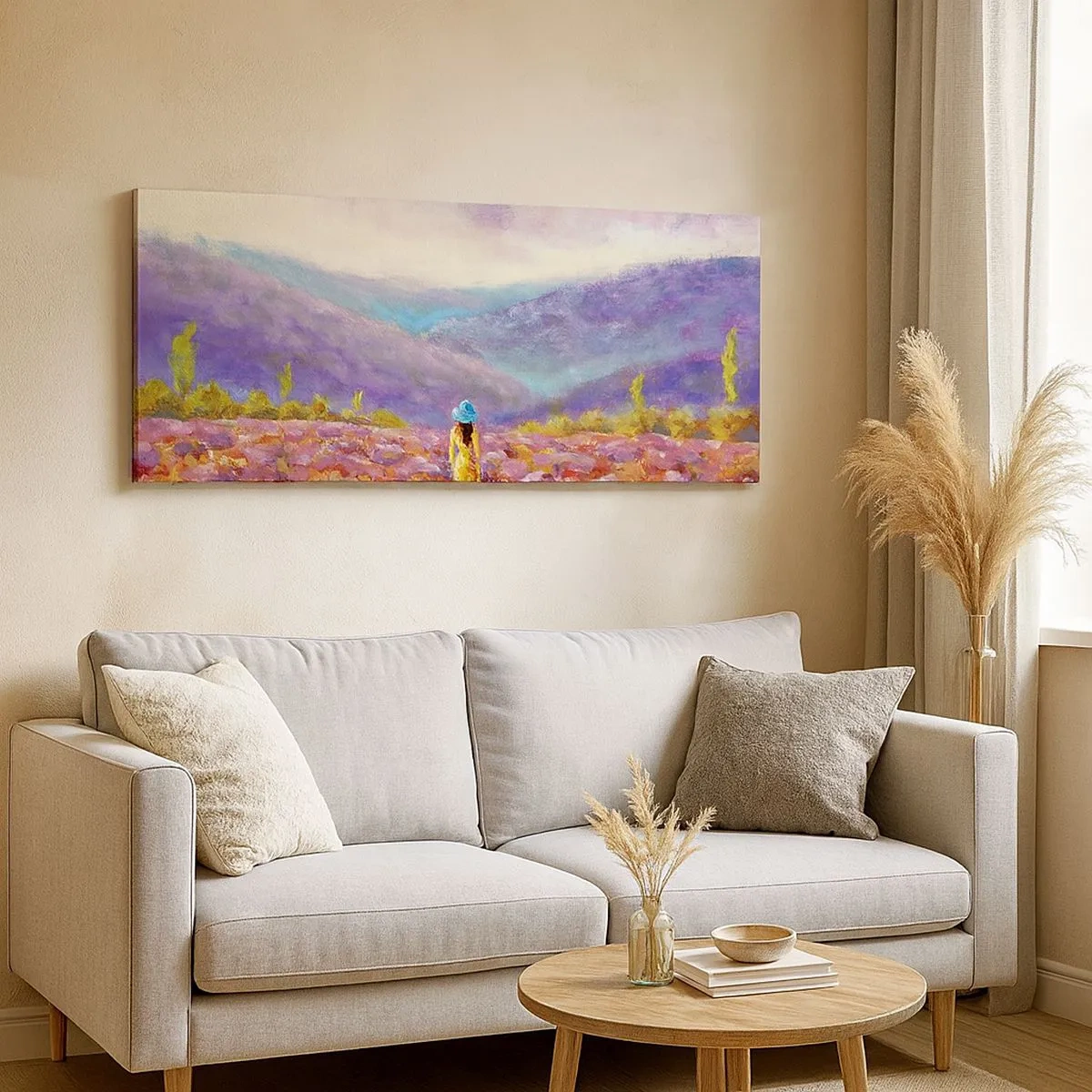 Vászonkép - A levendula világában - 100x40 cm