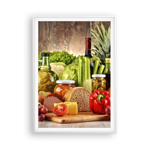 Poszter fekete keretben - Füstölt, sült és pácolt - 70x100 cm