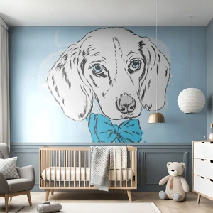 Fotótapéta Premium Sand - Kutya elegancia - Absztrakció, Kutya, Gyerekeknek - 100x70 cm