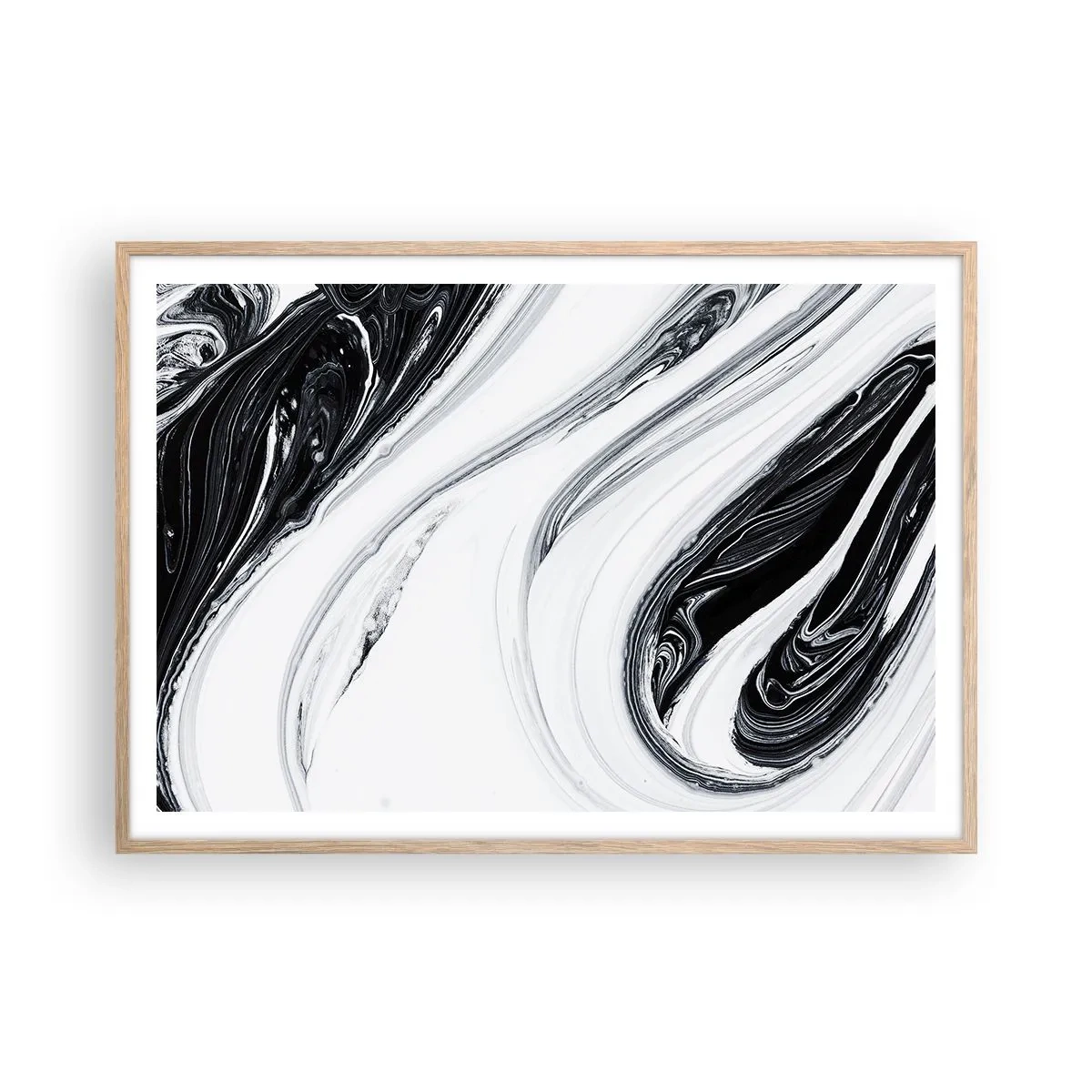 Poszter világos tölgy keretben - Az ellentétek ötvözése - 100x70 cm