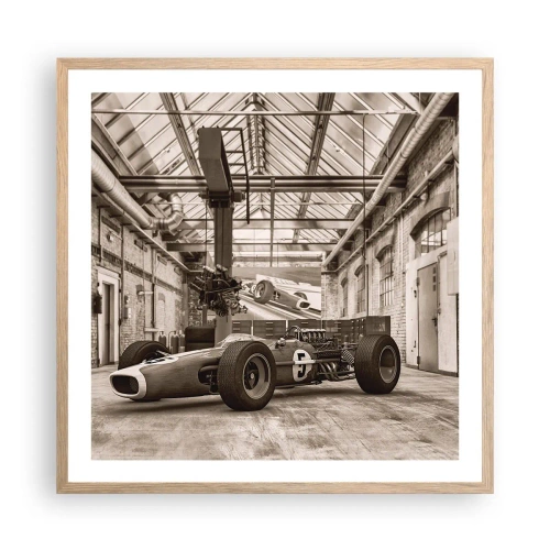 Poszter világos tölgy keretben - A győztes pihenője - 60x60 cm