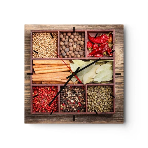 Falióra, Óra - Formarend, aromacsokor - 40x40 cm